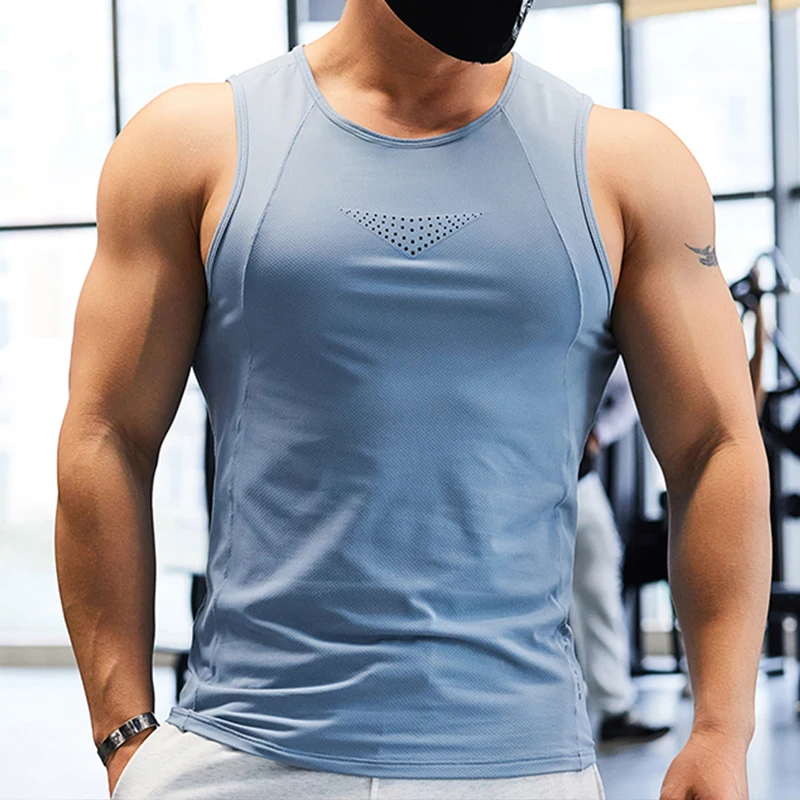 Sleeveless Undershirt - Männer laufen Tanktops Outdoor-Training Marathon ärmellose
