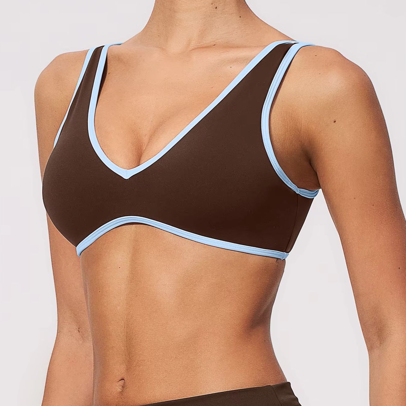 Quick Dry Underwear - Yoga-BHs Rückenfreier Color-Block-Sport-BH Schnelltrocknend Lauf-Fitness-Yoga-Top Sport-Fitness-BH