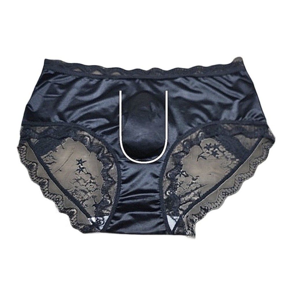 Herren Satin-Spitzen-Slip aus  – Pouch Boxer Pouch Bewertung und Preis